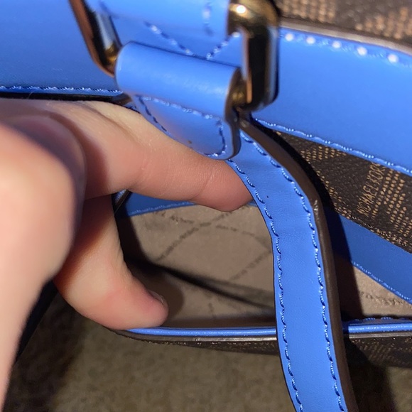 Im selling a Brown and Blue Michael Kors backpack bag! - Picture 7 of 7
